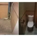 Пример применения ламината в туалете