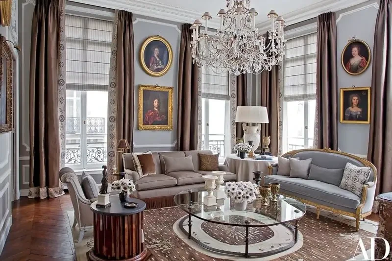 Декор для гостиной в парижском стиле