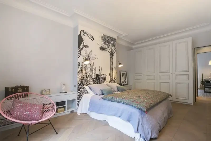 Спальня в стиле паризьен