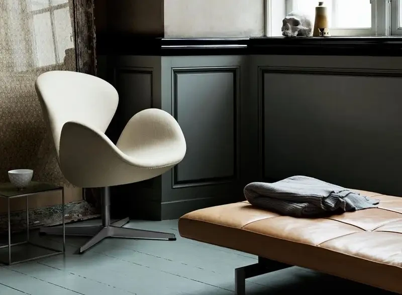 Кресло Swan в интерьере – дизайн на все времена