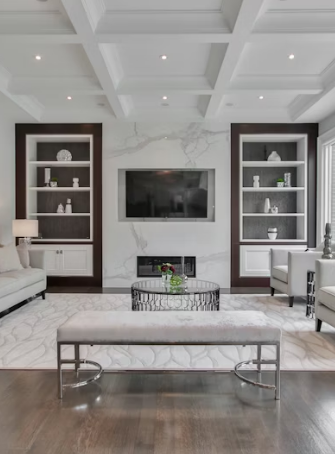 Minimalist white interior with clean lines